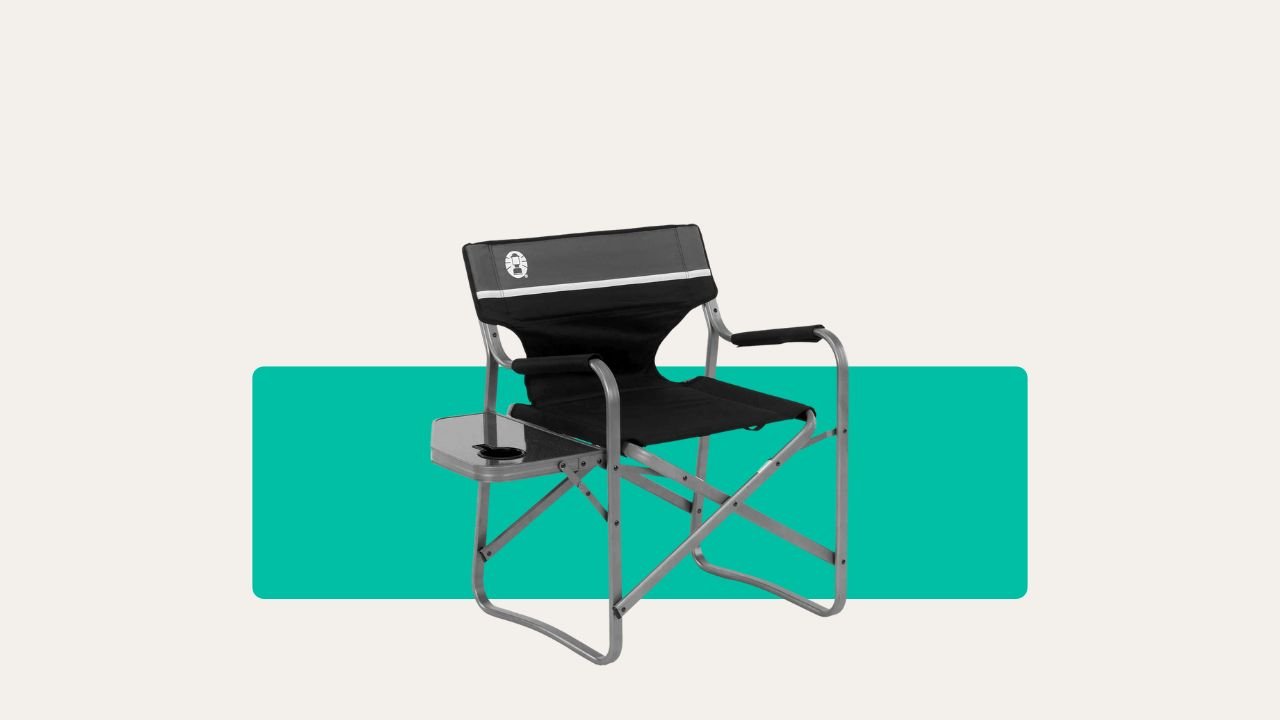 Coleman Folding Deck Chair with Table